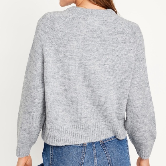 Cropped Crew-Neck Sweater - Picture 3 of 4